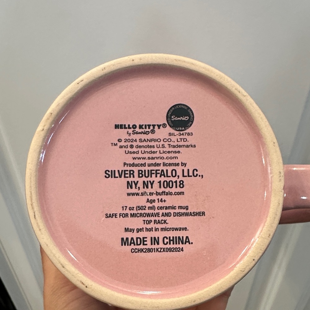 Hello Kitty Pink Coffee Mug - Picture 2 of 3